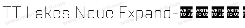 TT Lakes Neue Expand字体转换